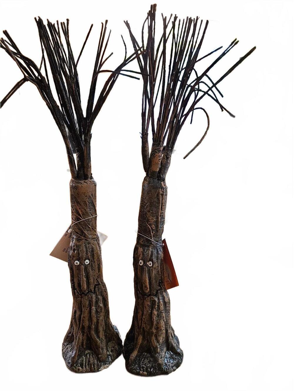 Vintage Halloween Spooky Tree figurines - 2
